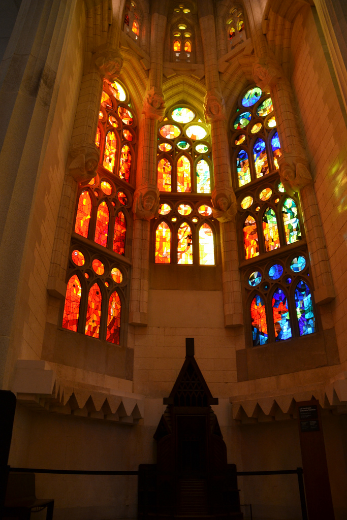 Sagrada Familia Glasfenster Lichtstimmung